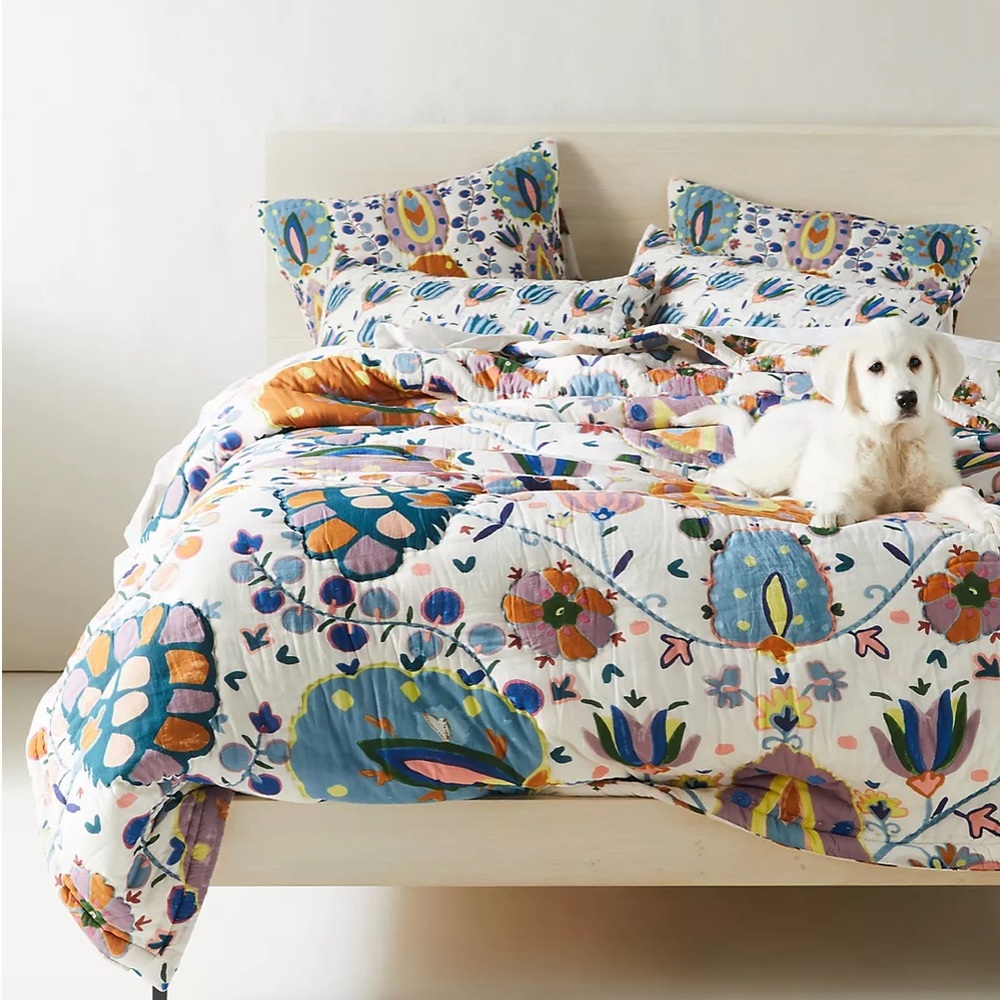 King Size Gertrude Quilt by Anthropologie - NWOT
